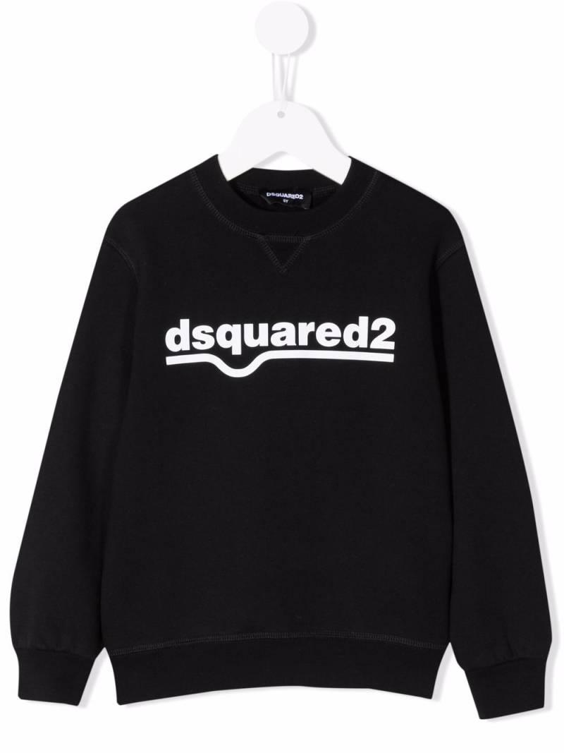 DSQUARED2 KIDS logo print sweatshirt - Black von DSQUARED2 KIDS