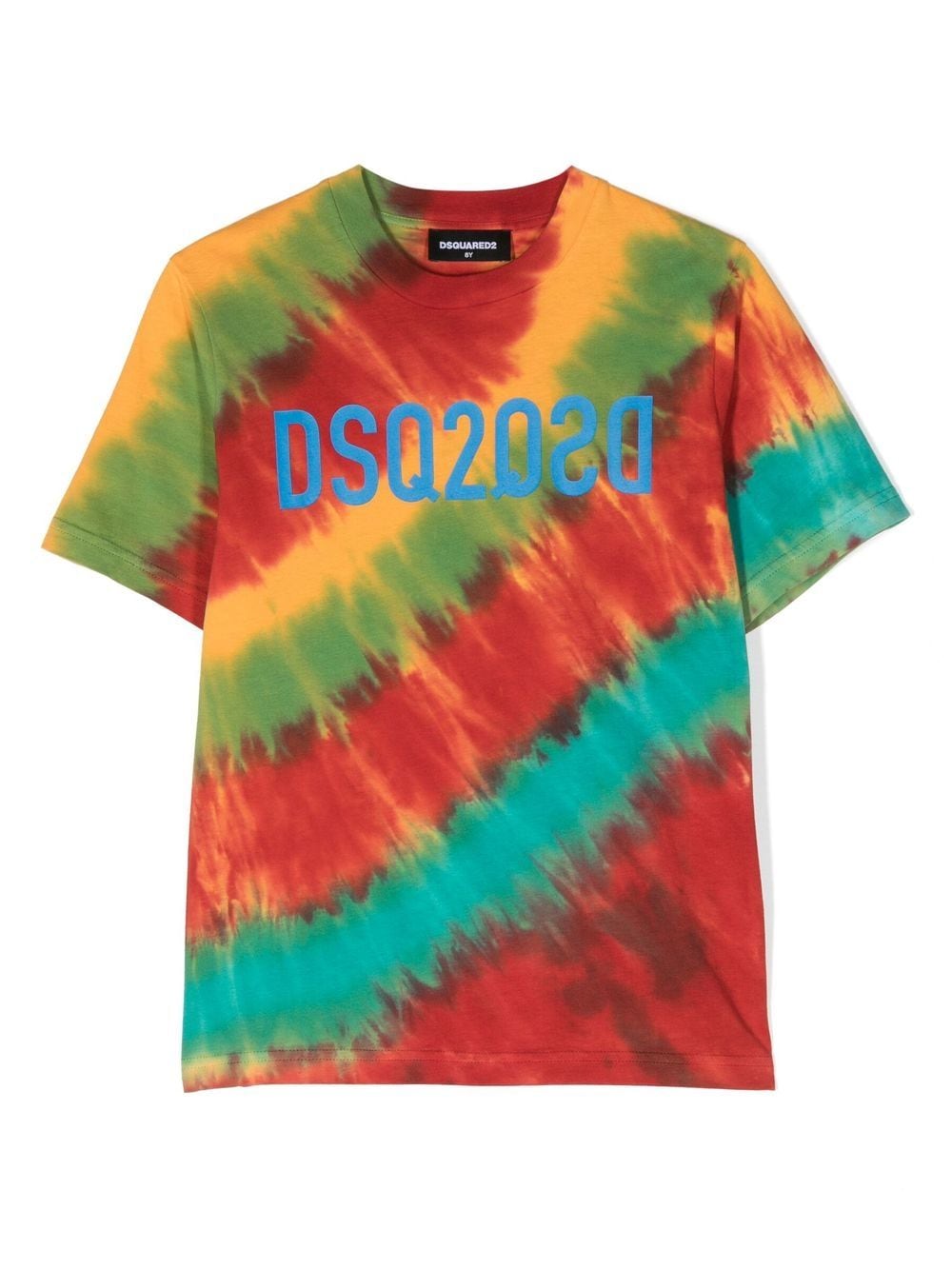 DSQUARED2 KIDS logo-print tie-dye t-shirt von DSQUARED2 KIDS