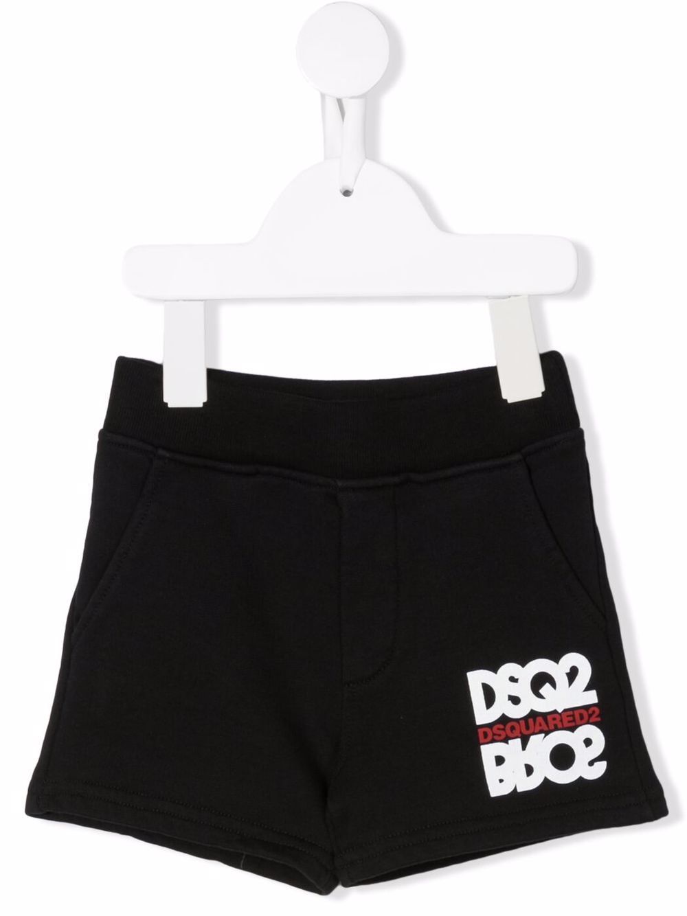 DSQUARED2 KIDS logo-print track shorts - Black von DSQUARED2 KIDS