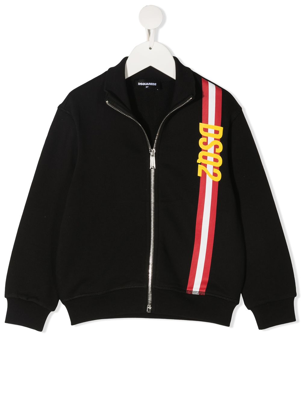 DSQUARED2 KIDS logo stripe sweatshirt - Black von DSQUARED2 KIDS