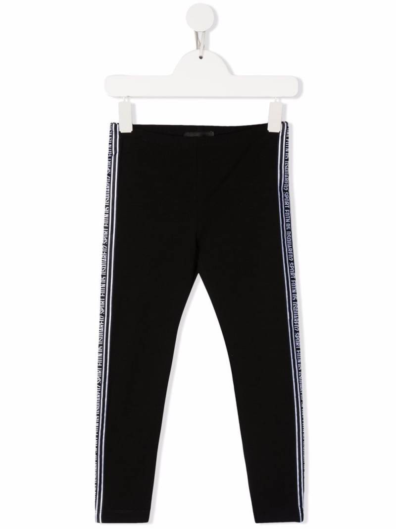 DSQUARED2 KIDS logo-tape detailed leggings - Black von DSQUARED2 KIDS