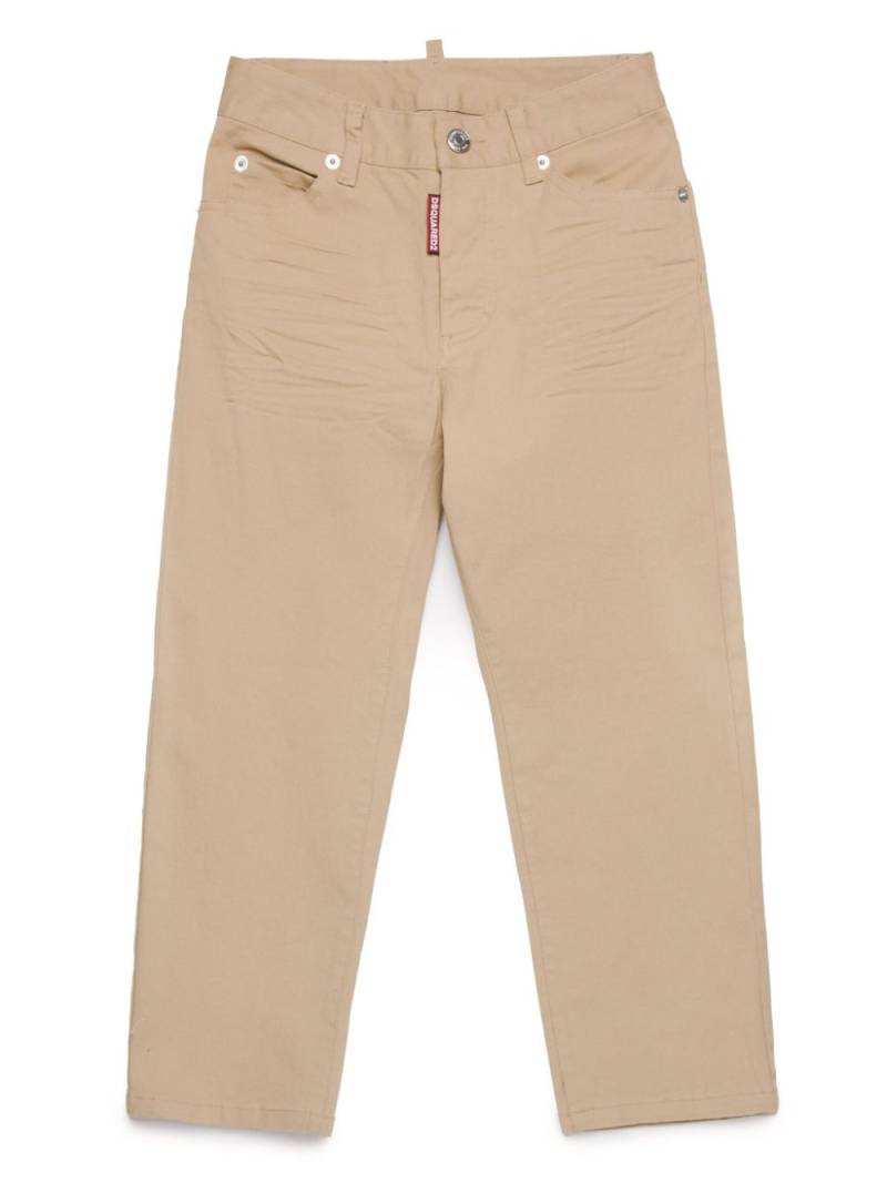 DSQUARED2 KIDS mid-rise straight-leg jeans - Neutrals von DSQUARED2 KIDS