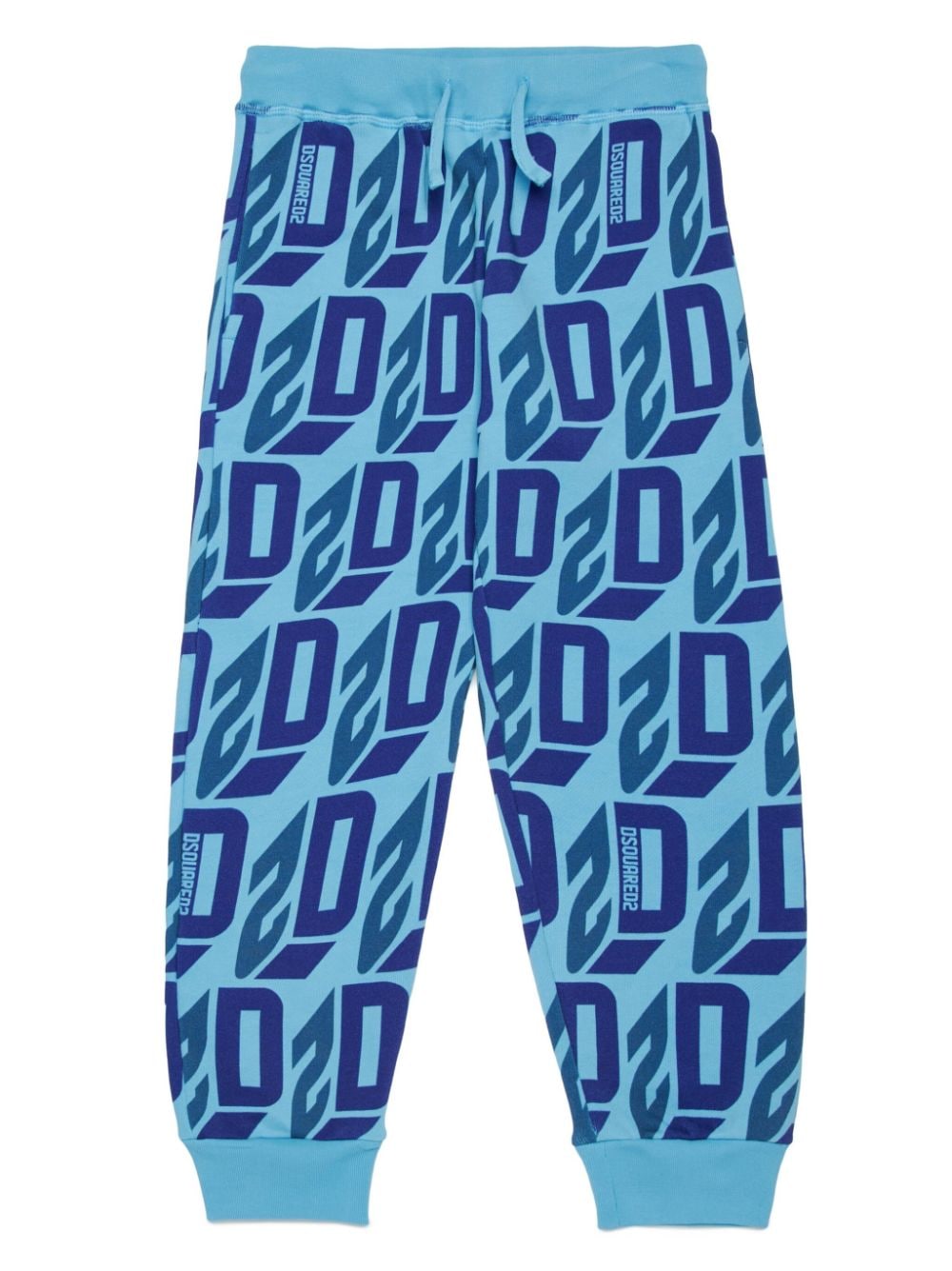 DSQUARED2 KIDS monogram-pattern cotton track trousers - Blue von DSQUARED2 KIDS