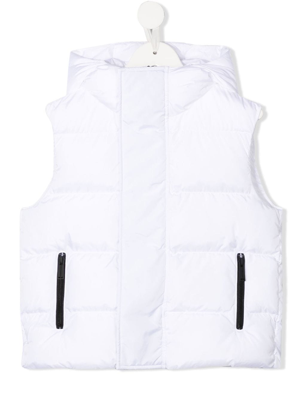 DSQUARED2 KIDS padded hooded gilet - White von DSQUARED2 KIDS