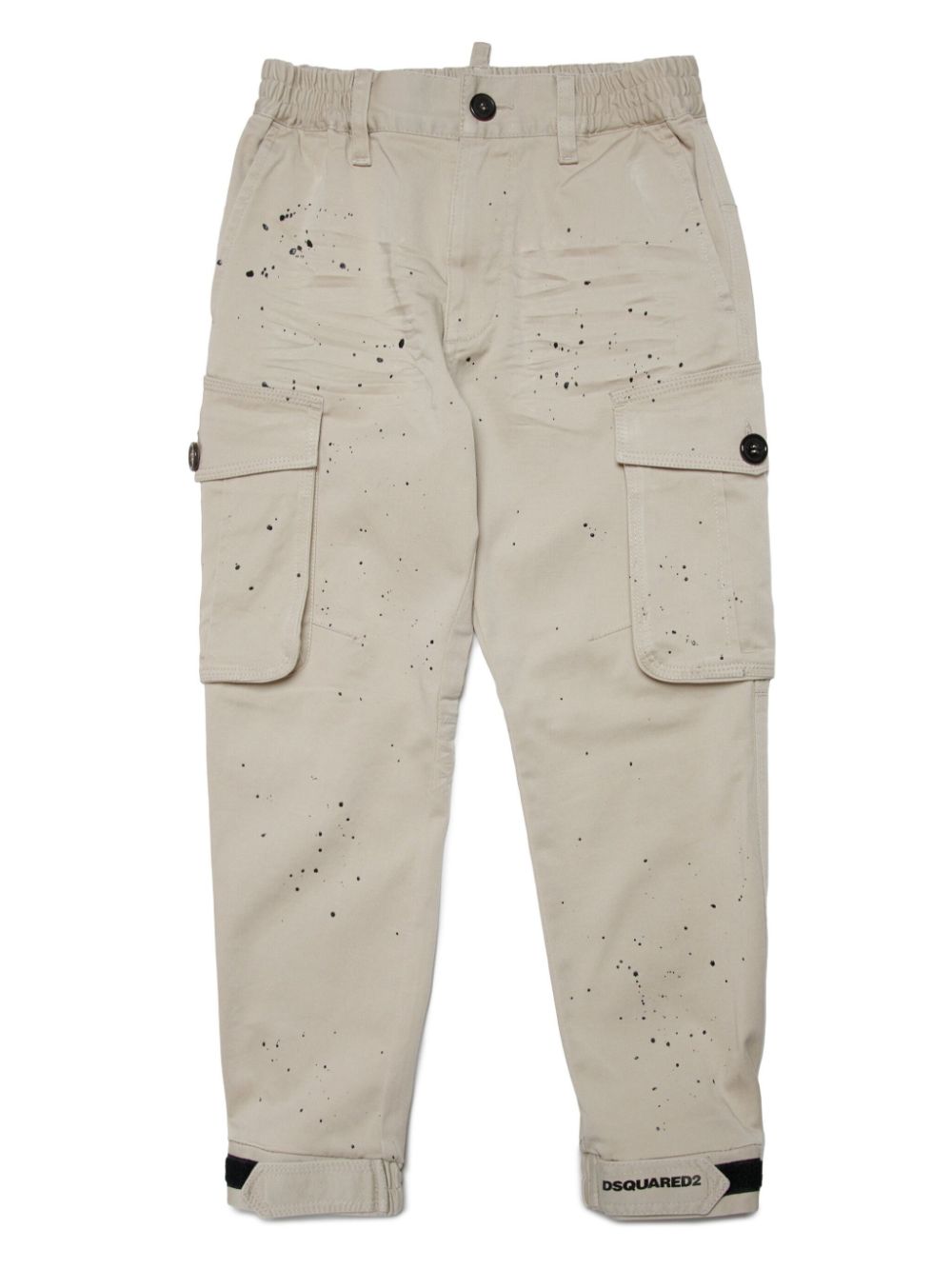 DSQUARED2 KIDS paint-splatter trousers - Neutrals von DSQUARED2 KIDS