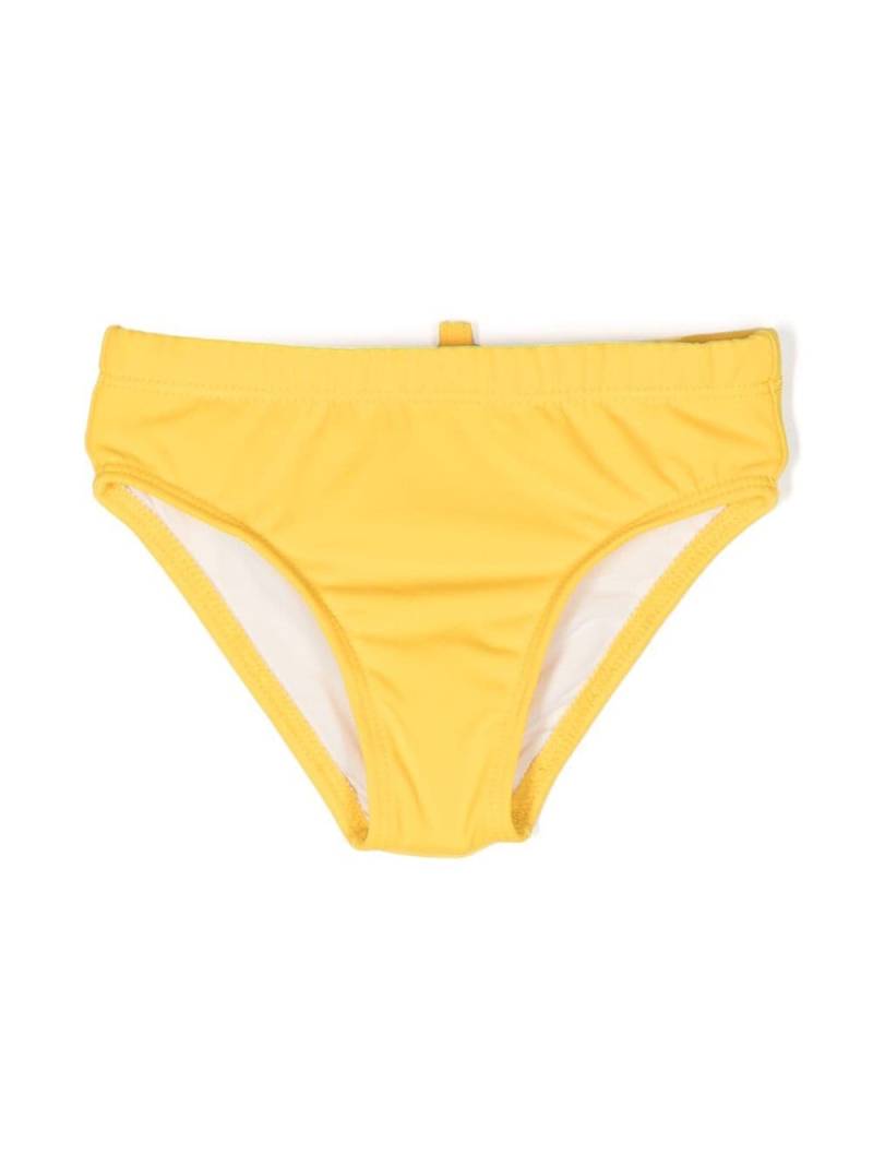 DSQUARED2 KIDS plain elasticated swim trunks - Yellow von DSQUARED2 KIDS