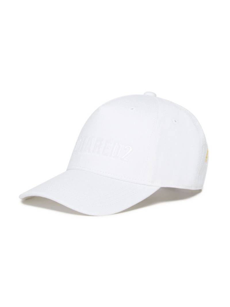 DSQUARED2 KIDS raised-logo baseball cap - White von DSQUARED2 KIDS