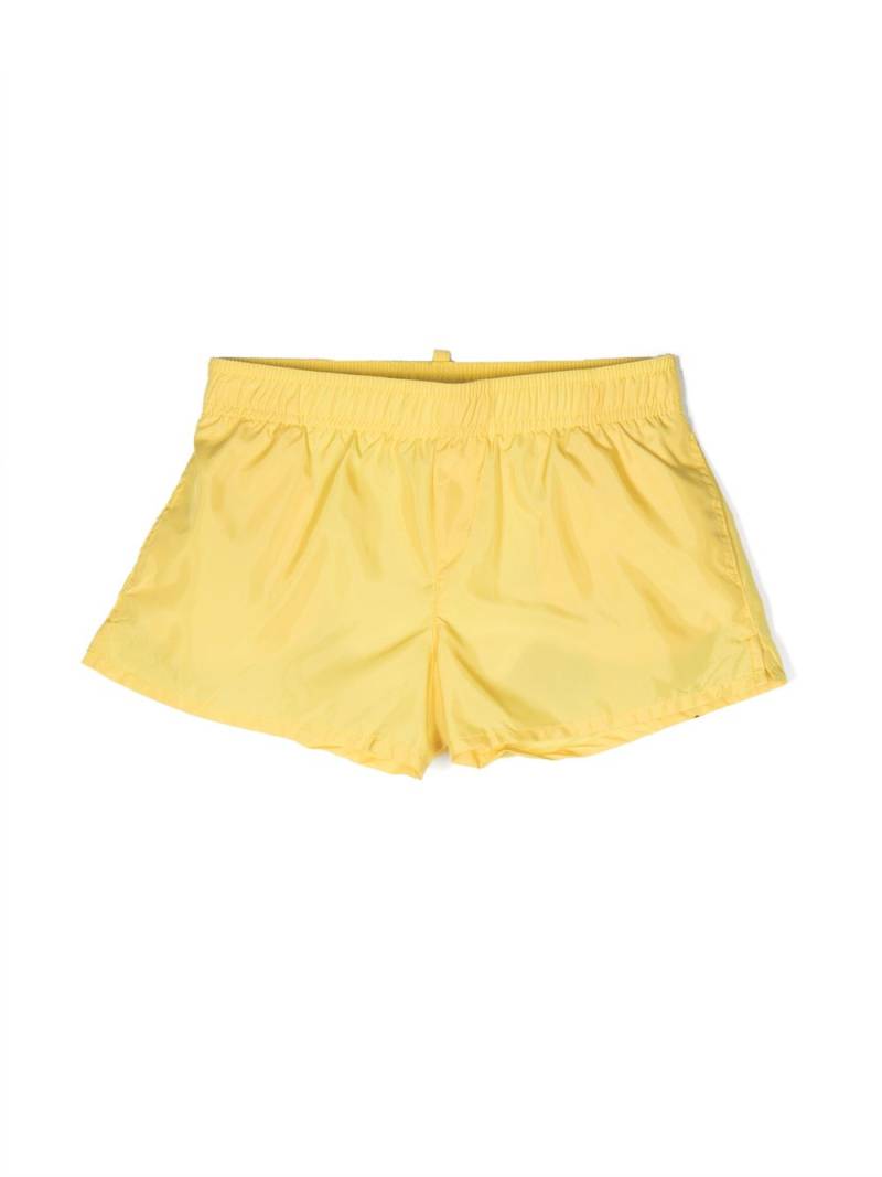 DSQUARED2 KIDS rear Icon-print swim shorts - Yellow von DSQUARED2 KIDS