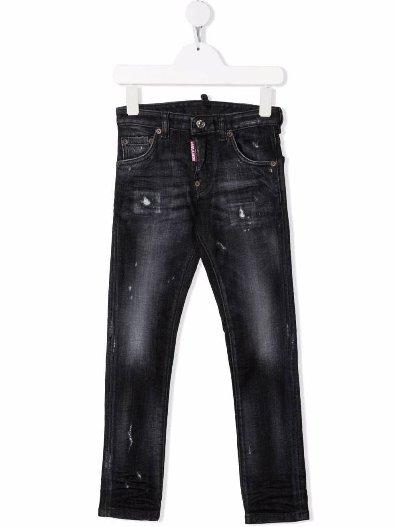 DSQUARED2 KIDS slim-cut denim jeans - Black von DSQUARED2 KIDS