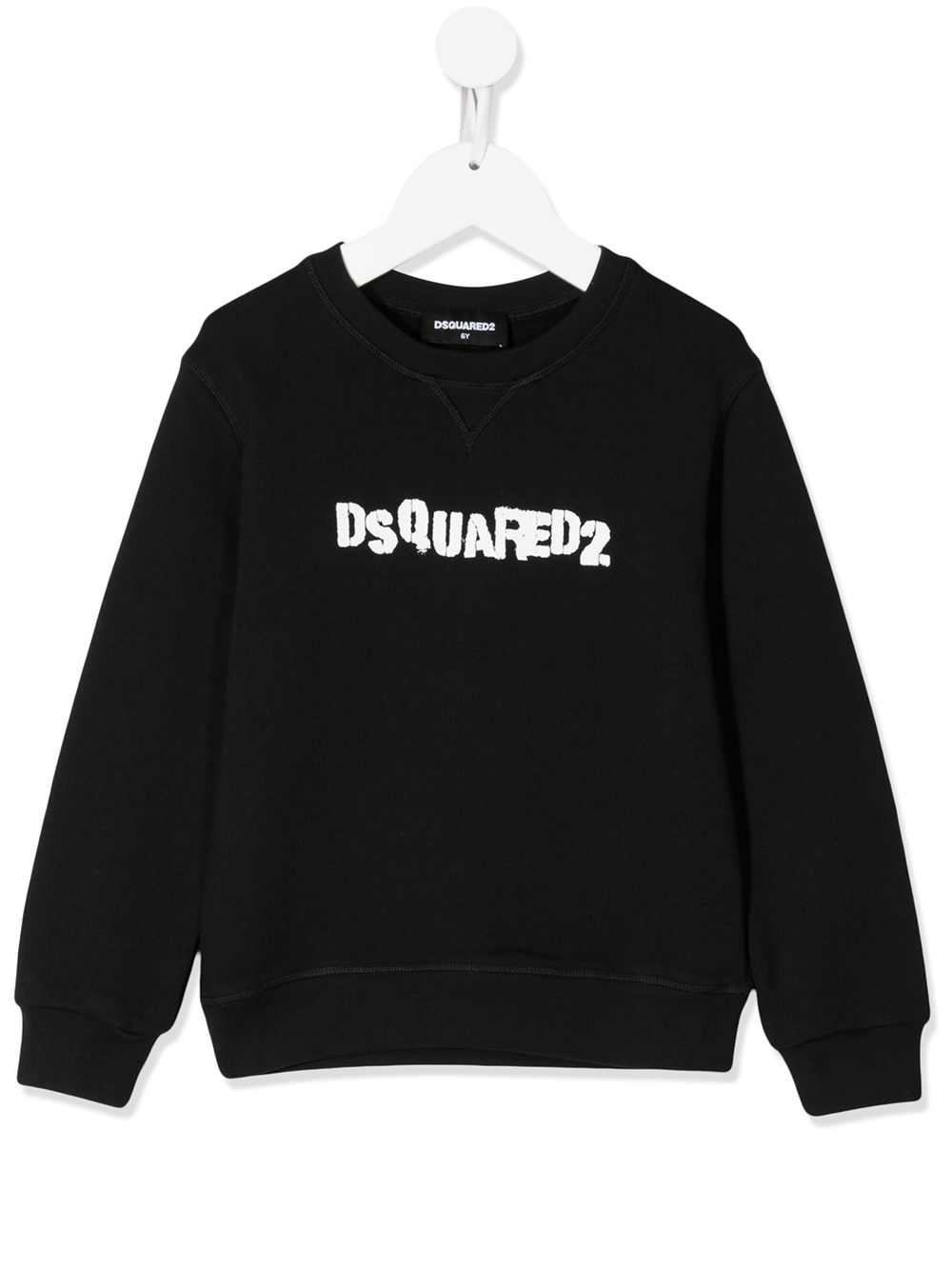 DSQUARED2 KIDS stamped logo print sweatshirt - Black von DSQUARED2 KIDS