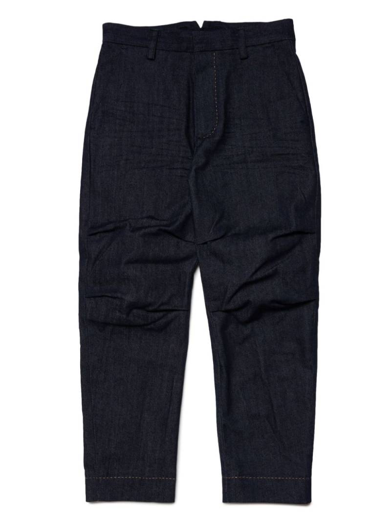 DSQUARED2 KIDS straight-leg gathered-detail jeans - Blue von DSQUARED2 KIDS