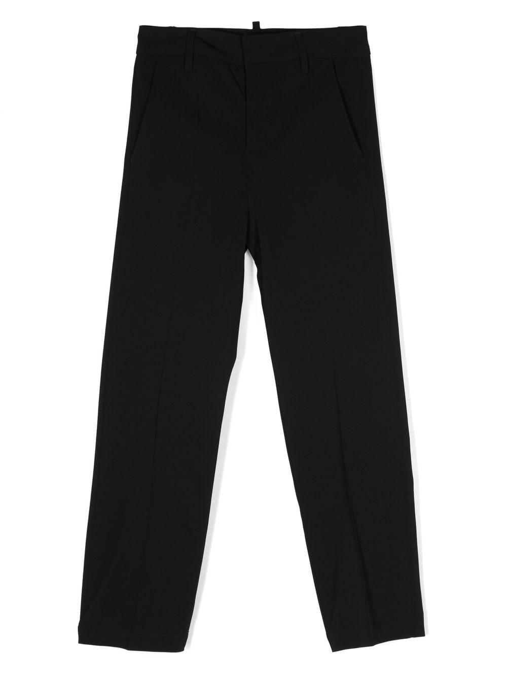 DSQUARED2 KIDS straight-leg pressed-crease trousers - Black von DSQUARED2 KIDS