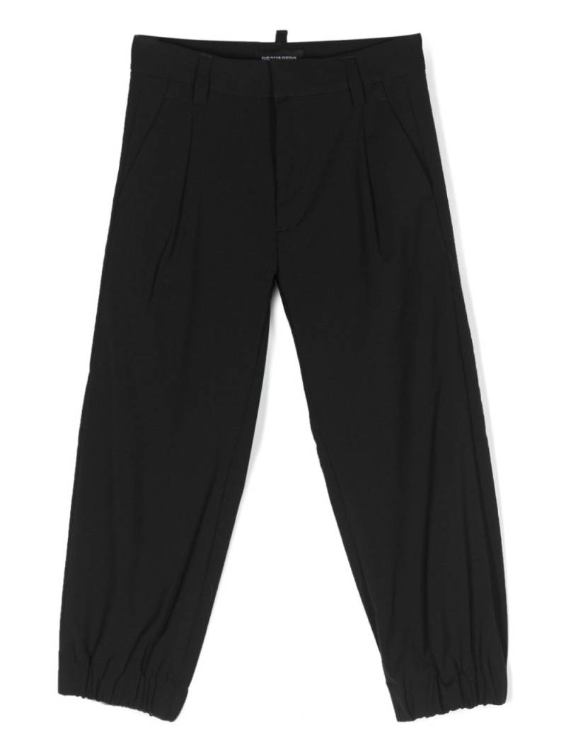 DSQUARED2 KIDS tapered virgin-wool trousers - Black von DSQUARED2 KIDS