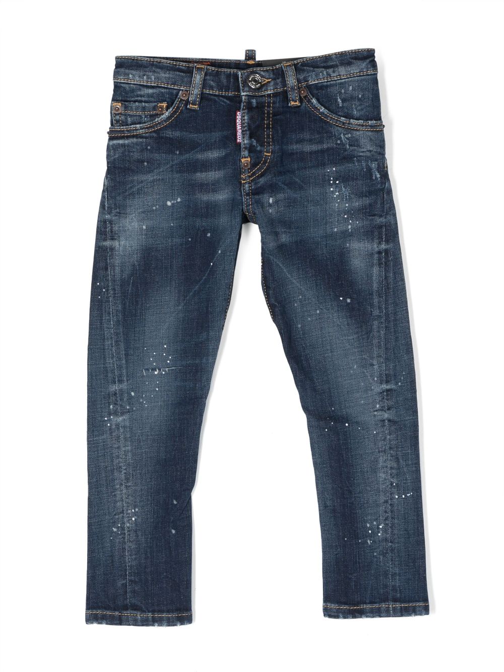 DSQUARED2 KIDS tapered washed-denim pants - Blue von DSQUARED2 KIDS