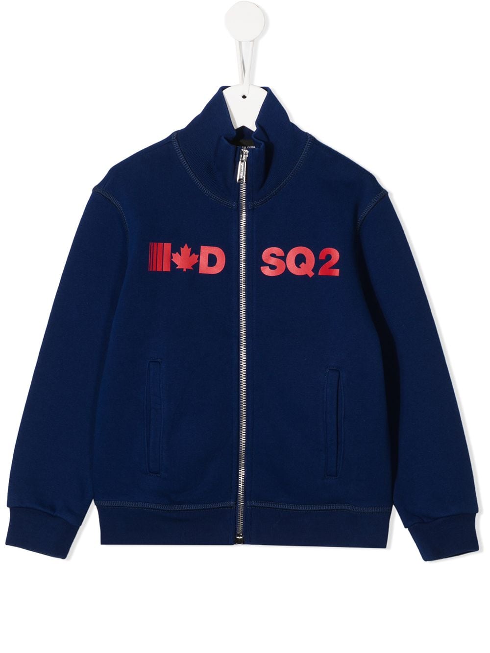 DSQUARED2 KIDS zipped logo sweatshirt - Blue von DSQUARED2 KIDS