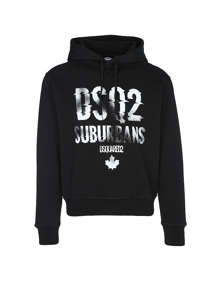 DSQUARED2 Kapuzensweater - Hoodie schwarz | L von Dsquared2