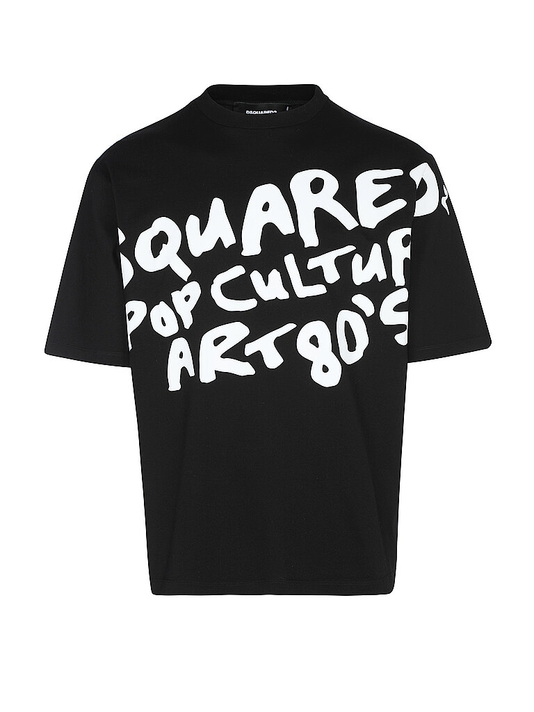 DSQUARED2 T-Shirt Loose Fit D2 POP 80'S schwarz | M von Dsquared2