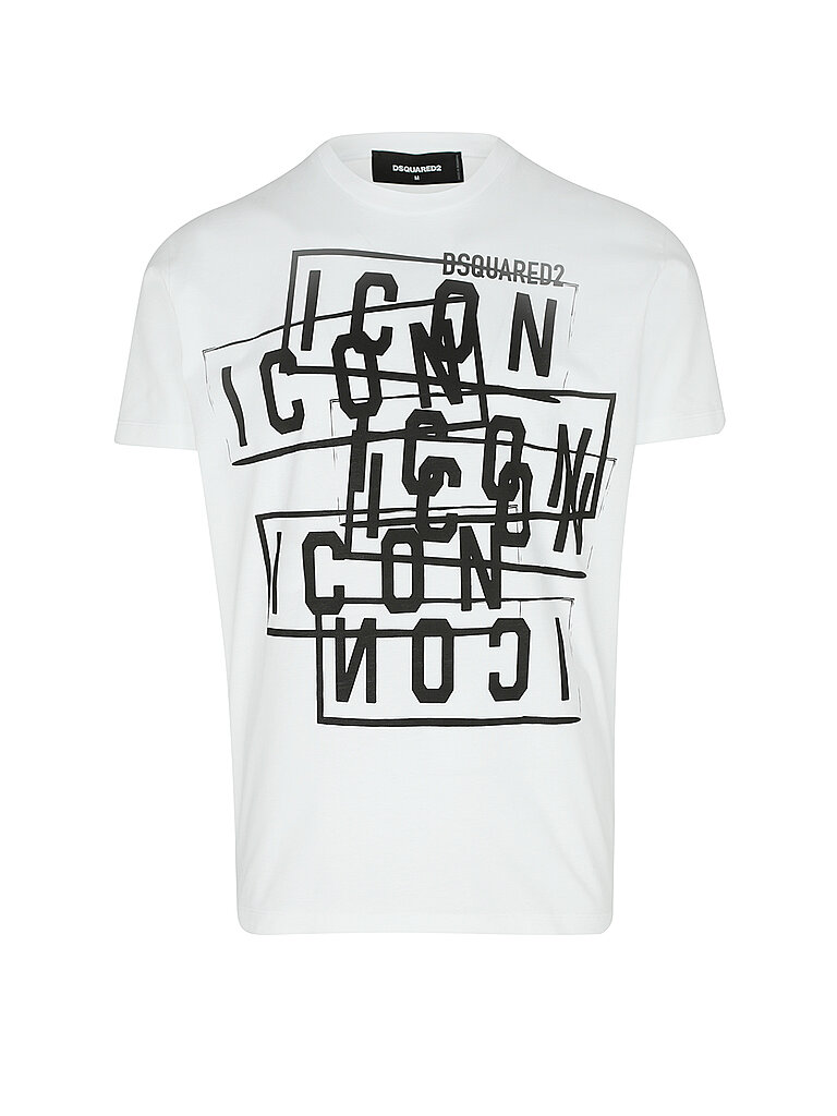 DSQUARED2 T-Shirt weiss | L von Dsquared2