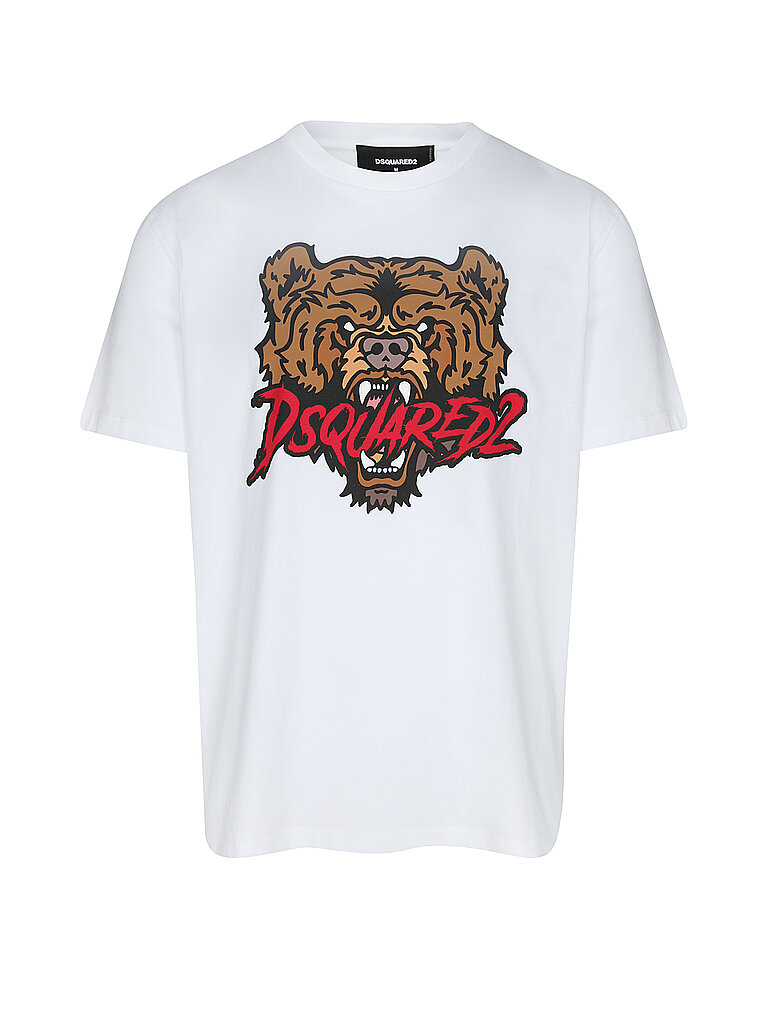 DSQUARED2 T-Shirt  weiss | L von Dsquared2