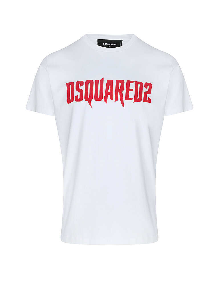 DSQUARED2 T-Shirt weiss | L von Dsquared2