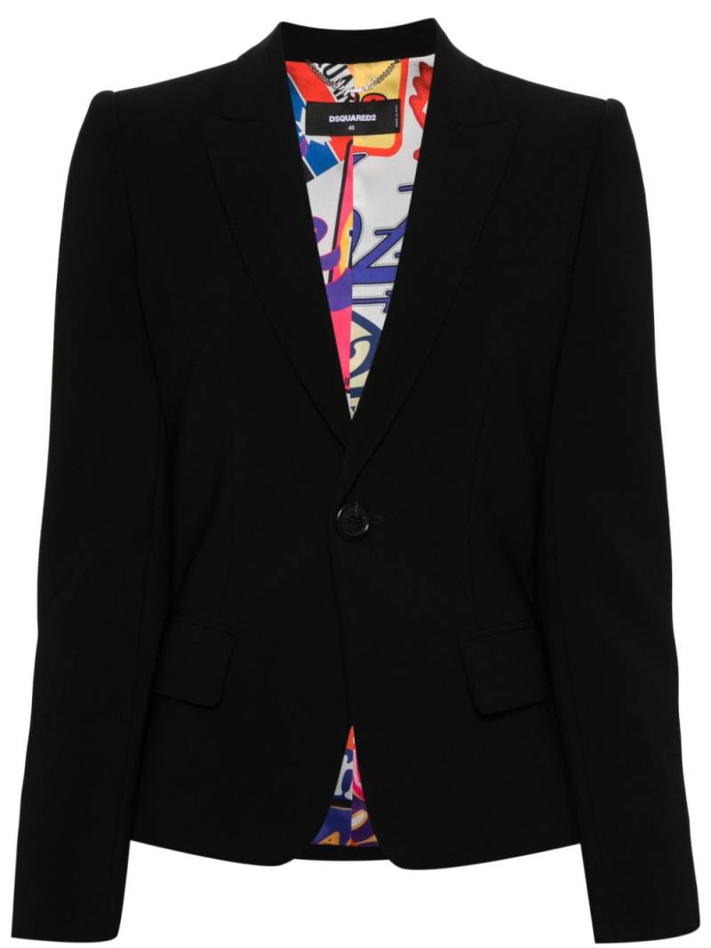 DSQUARED2 24/7 single-breasted blazer - Black von DSQUARED2