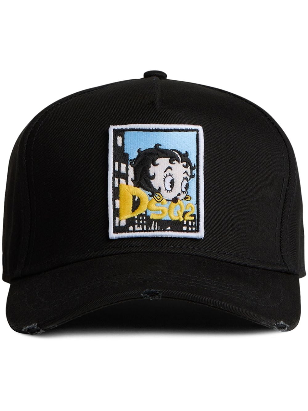 DSQUARED2 Betty Boop-appliqué cap - Black von DSQUARED2