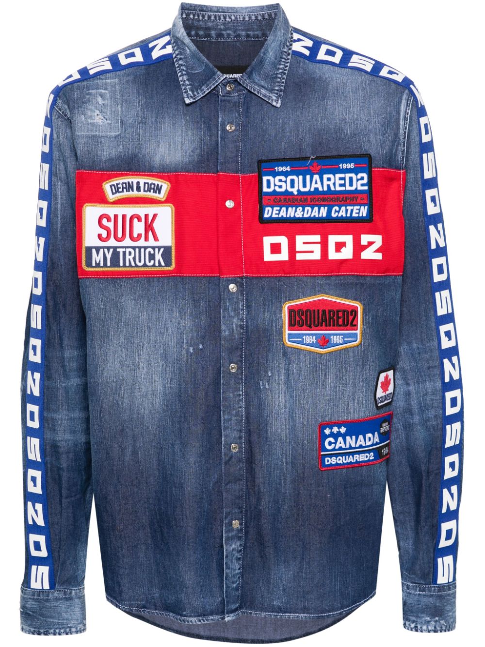 DSQUARED2 Biker denim shirt - Blue von DSQUARED2