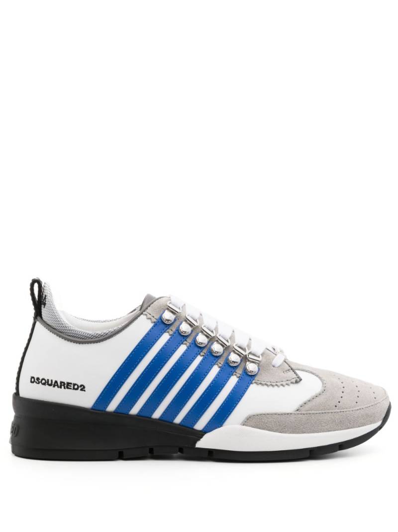 DSQUARED2 Boxer striped low-top sneakers - White von DSQUARED2