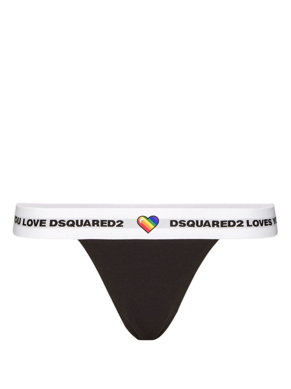 DSQUARED2 Canadian Lodge thong - Black von DSQUARED2