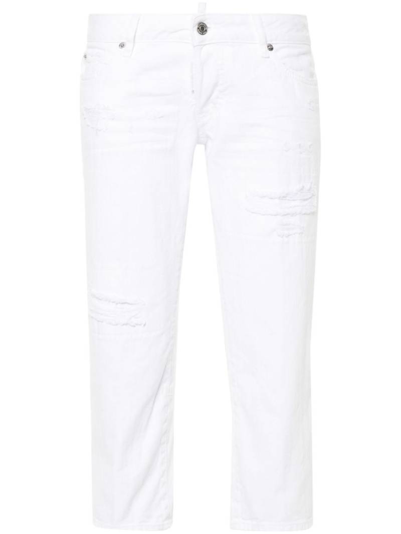 DSQUARED2 Capri cropped jeans - White von DSQUARED2