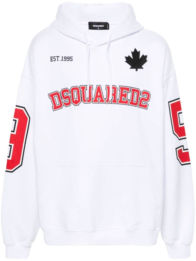 DSQUARED2 Caten 64 cotton hoodie - White von DSQUARED2