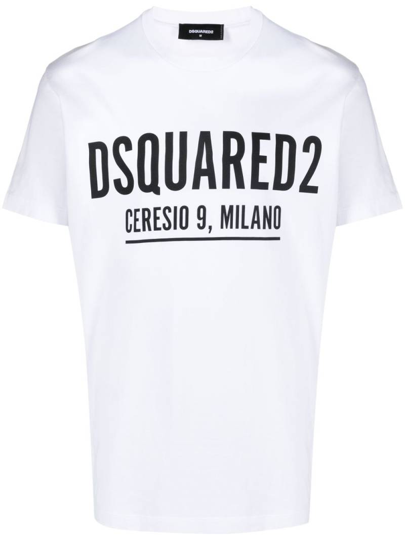 DSQUARED2 Ceresio 9 Cool cotton T-shirt - White von DSQUARED2