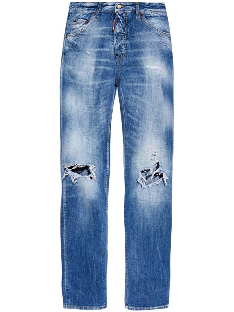 DSQUARED2 Cool Guy distressed straight jeans - Blue von DSQUARED2