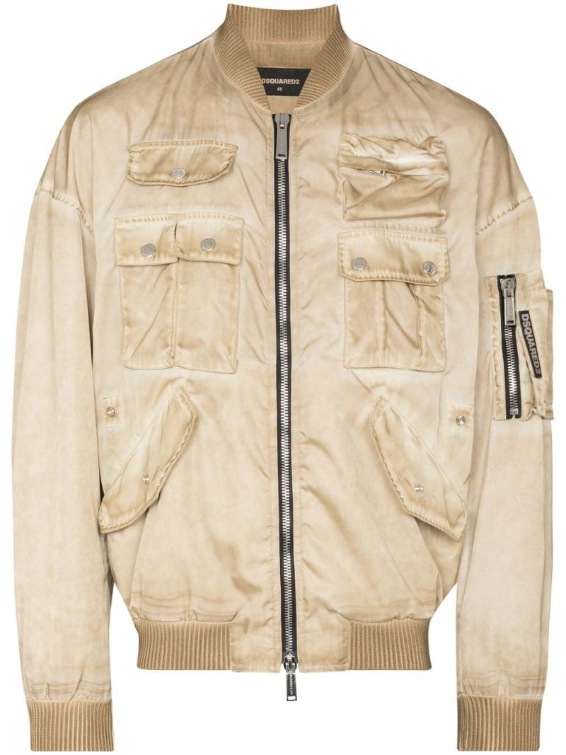 DSQUARED2 Cyprus bomber jacket - Neutrals von DSQUARED2