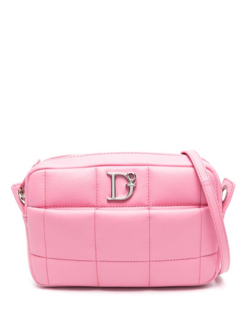 DSQUARED2 D2 Statement leather crossbody bag - Pink von DSQUARED2