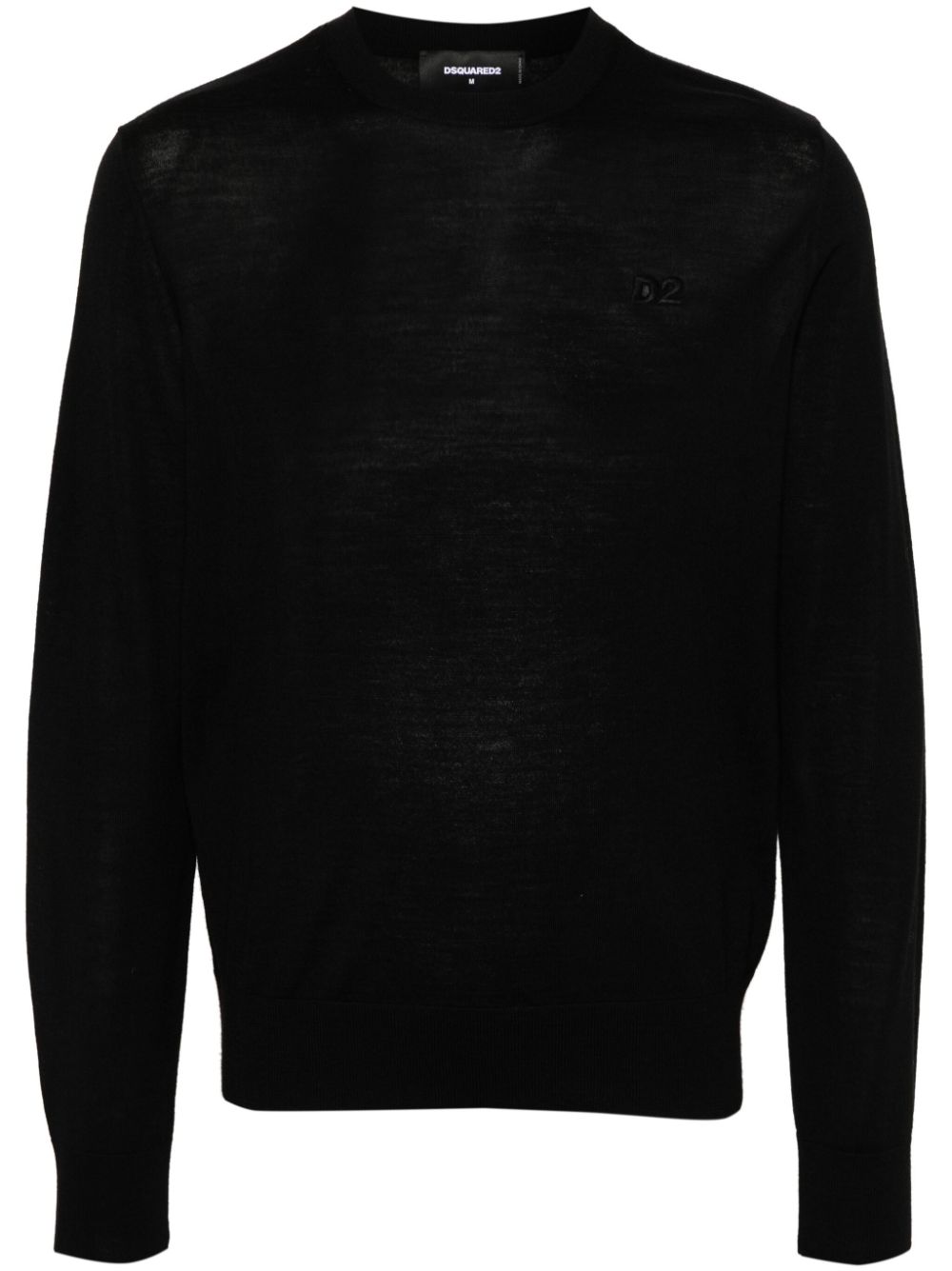 DSQUARED2 D2 virgin wool jumper - Black von DSQUARED2