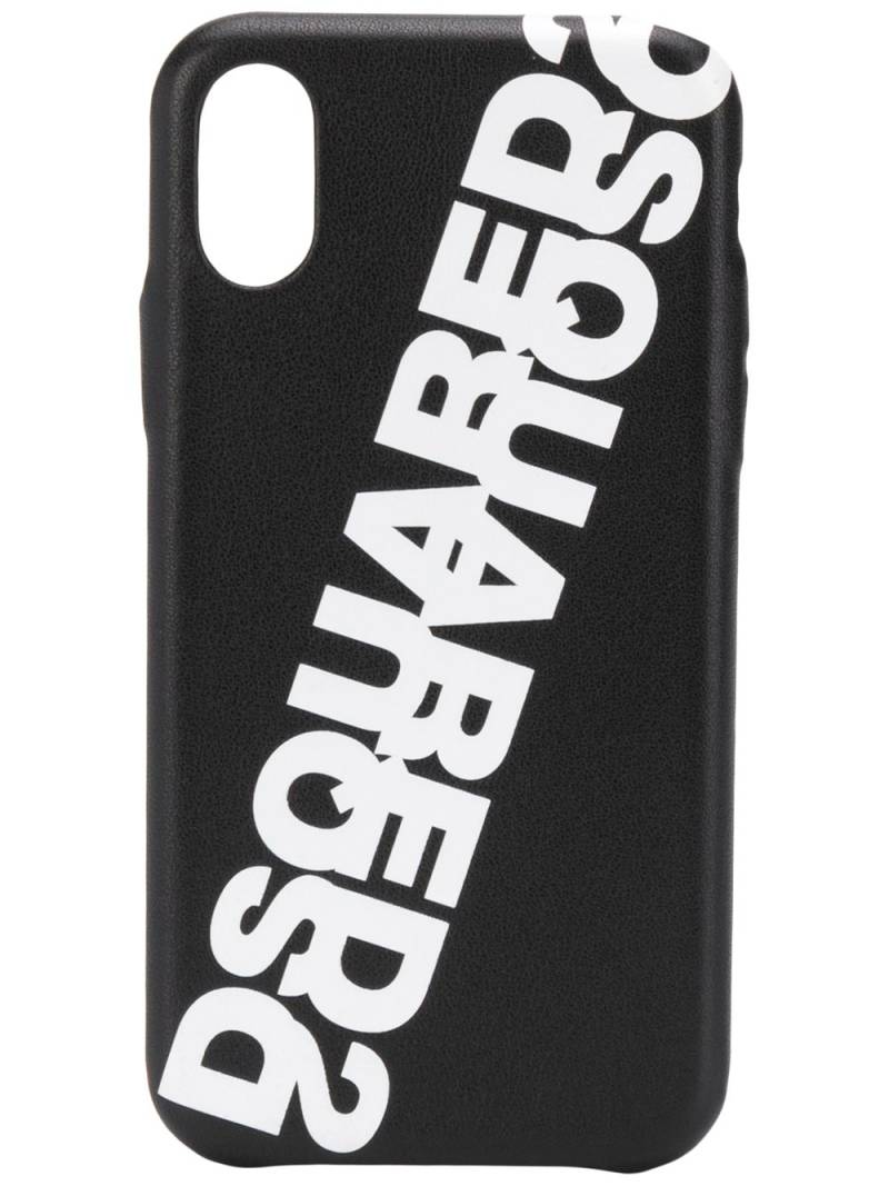 DSQUARED2 logo-print iPhone X case - Black von DSQUARED2