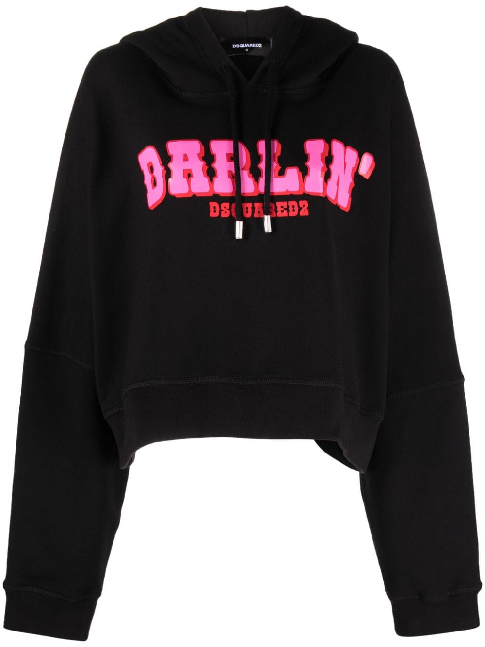 DSQUARED2 Darlin' logo-print cotton hodie - Black von DSQUARED2