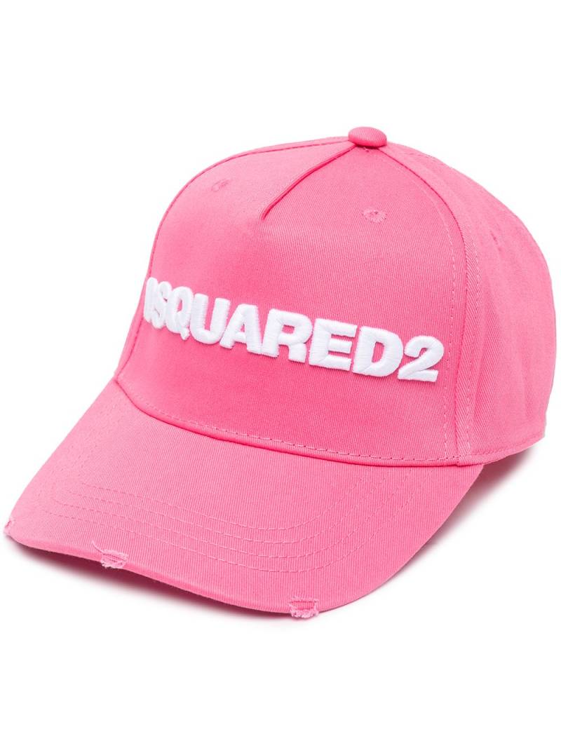 DSQUARED2 appliqué-logo cotton cap - Pink von DSQUARED2