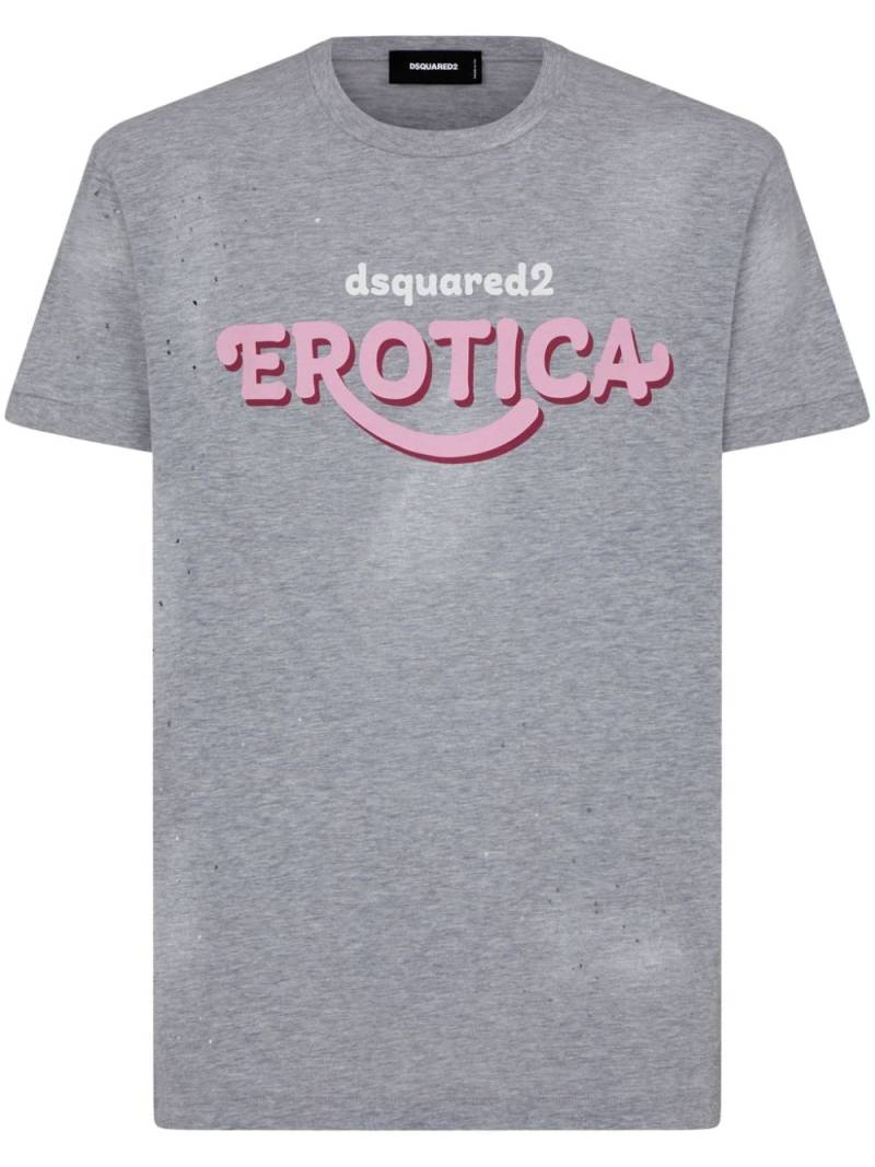 DSQUARED2 Erotica cotton T-shirt - Grey von DSQUARED2