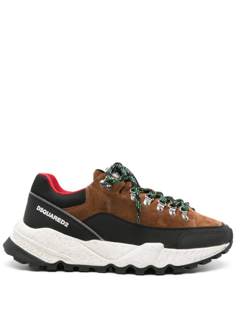 DSQUARED2 Free panelled sneakers - Brown von DSQUARED2