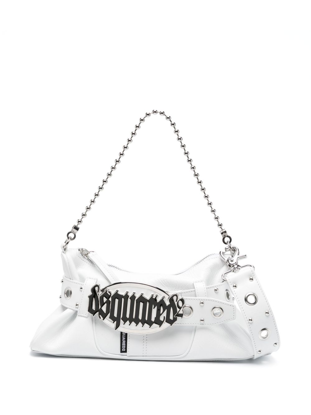 DSQUARED2 Gothic leather shoulder bag - White von DSQUARED2