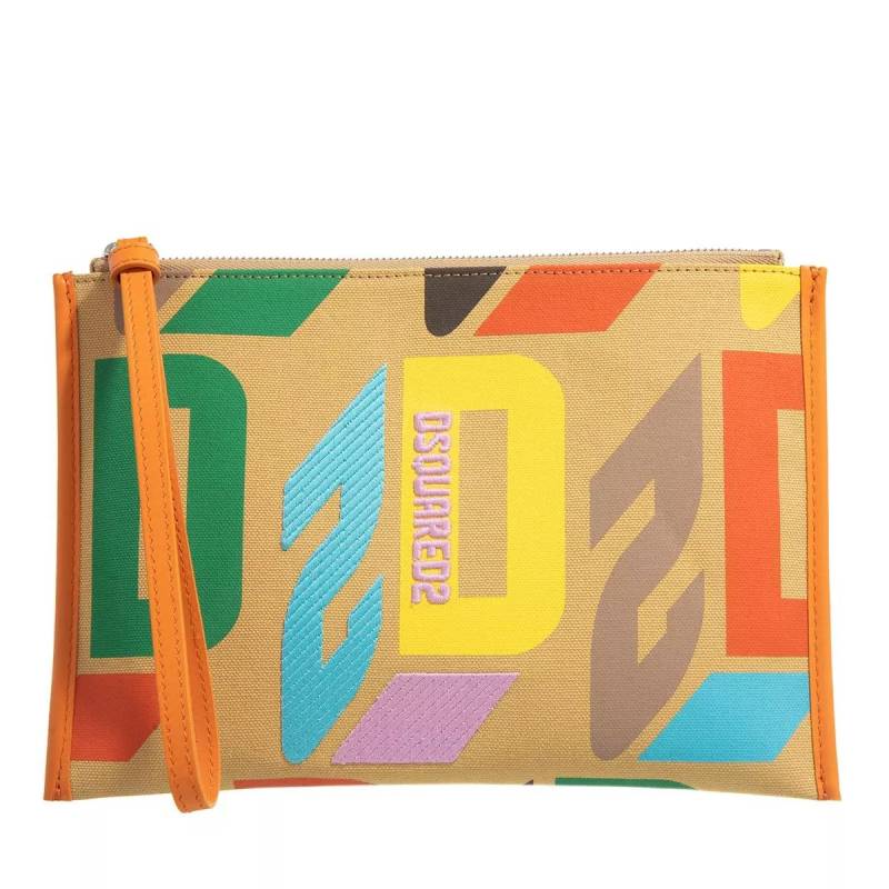 Dsquared2 Handtasche - D2 Monogram Pouch - Gr. unisize - in Bunt - für Damen von Dsquared2