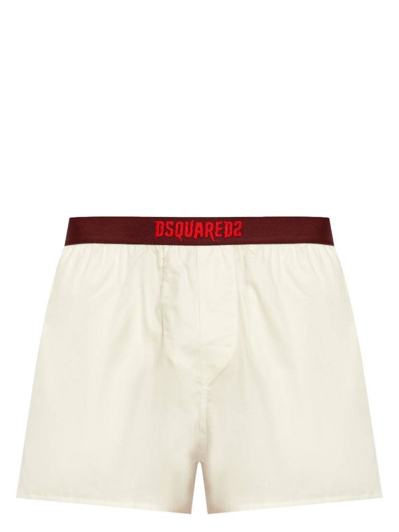 DSQUARED2 Horror logo-embroidered boxers - Neutrals von DSQUARED2