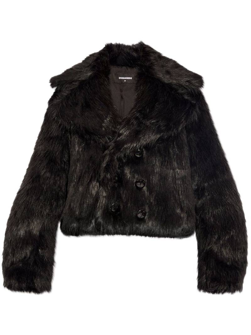 DSQUARED2 Hunting faux-fur jacket - Black von DSQUARED2