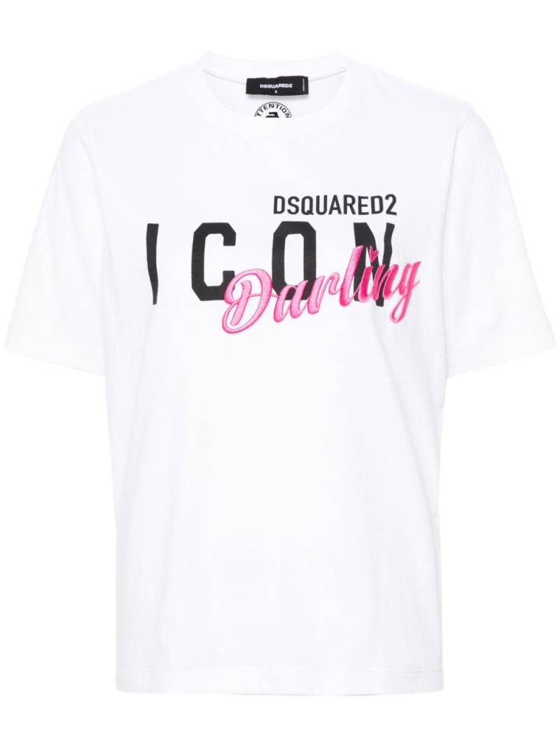 DSQUARED2 Icon Darling cotton T-shirt - White von DSQUARED2