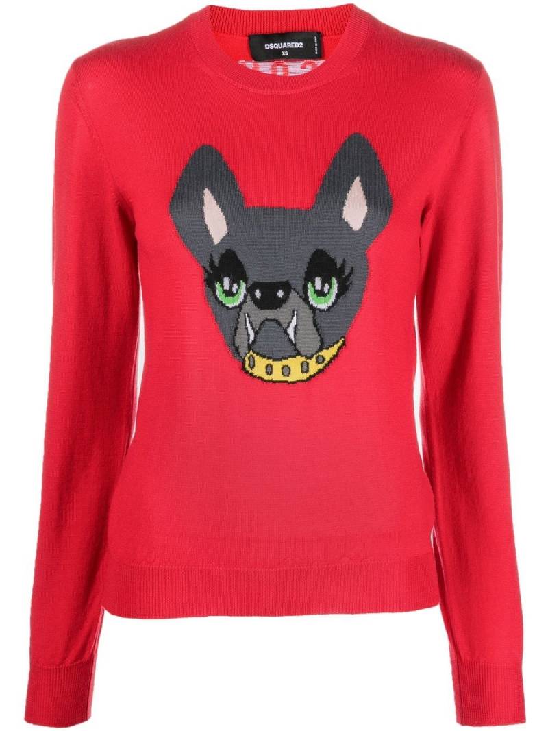 DSQUARED2 Icon Dog knitted jumper von DSQUARED2