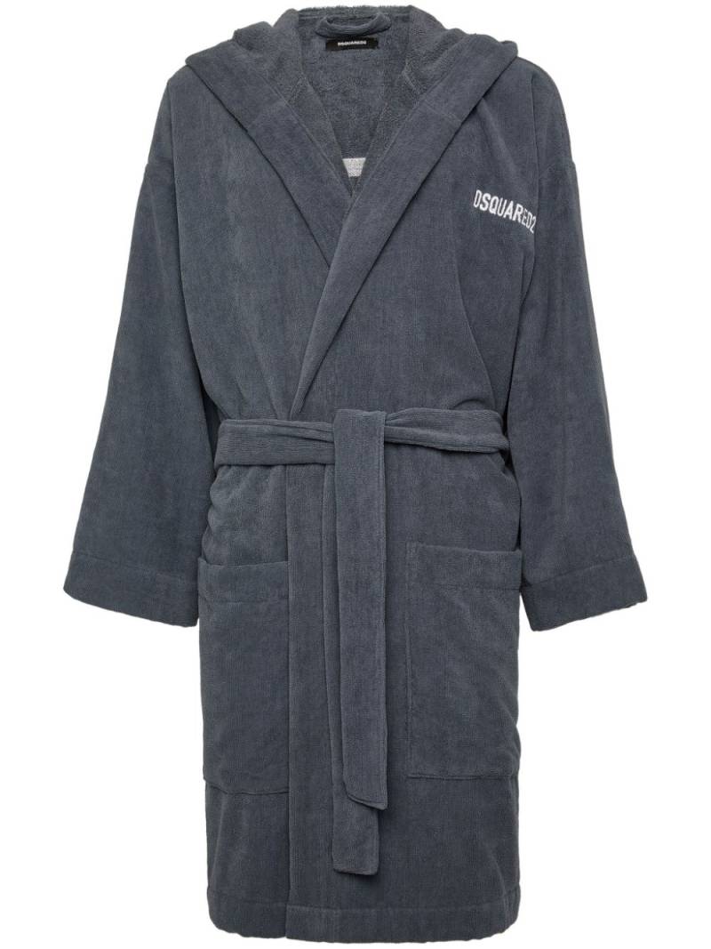 DSQUARED2 Icon bath robe - Grey von DSQUARED2