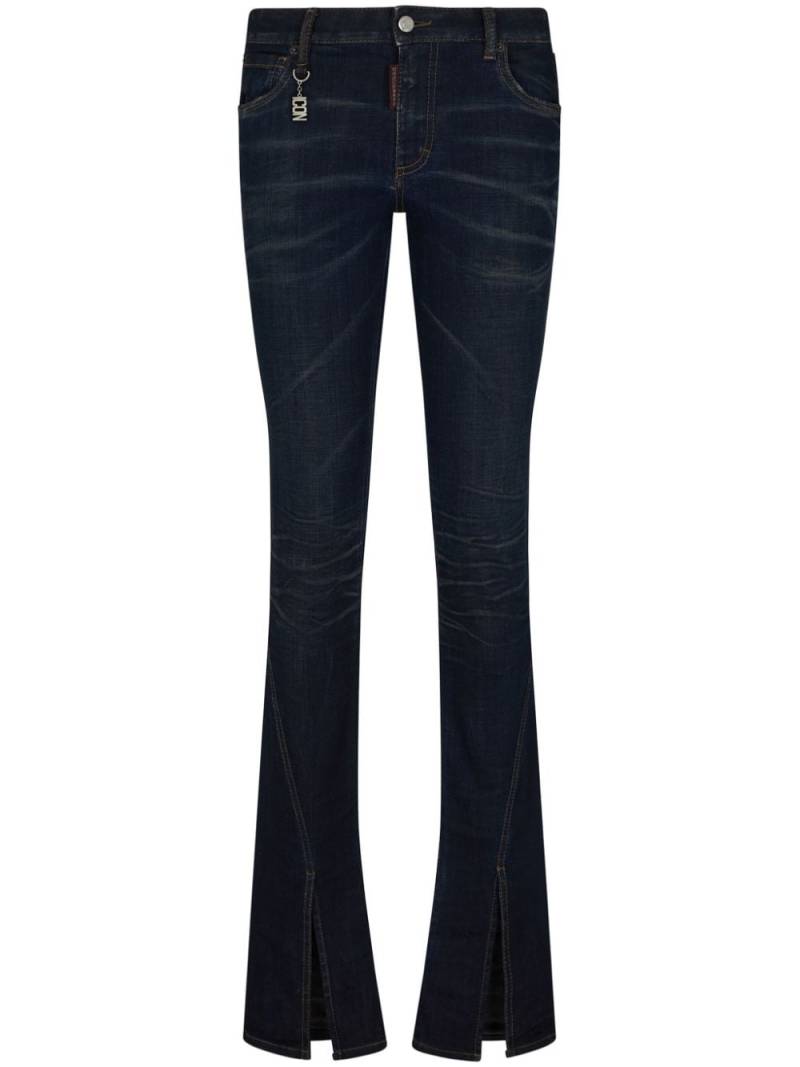 DSQUARED2 Icon-charm flared jeans - Blue von DSQUARED2