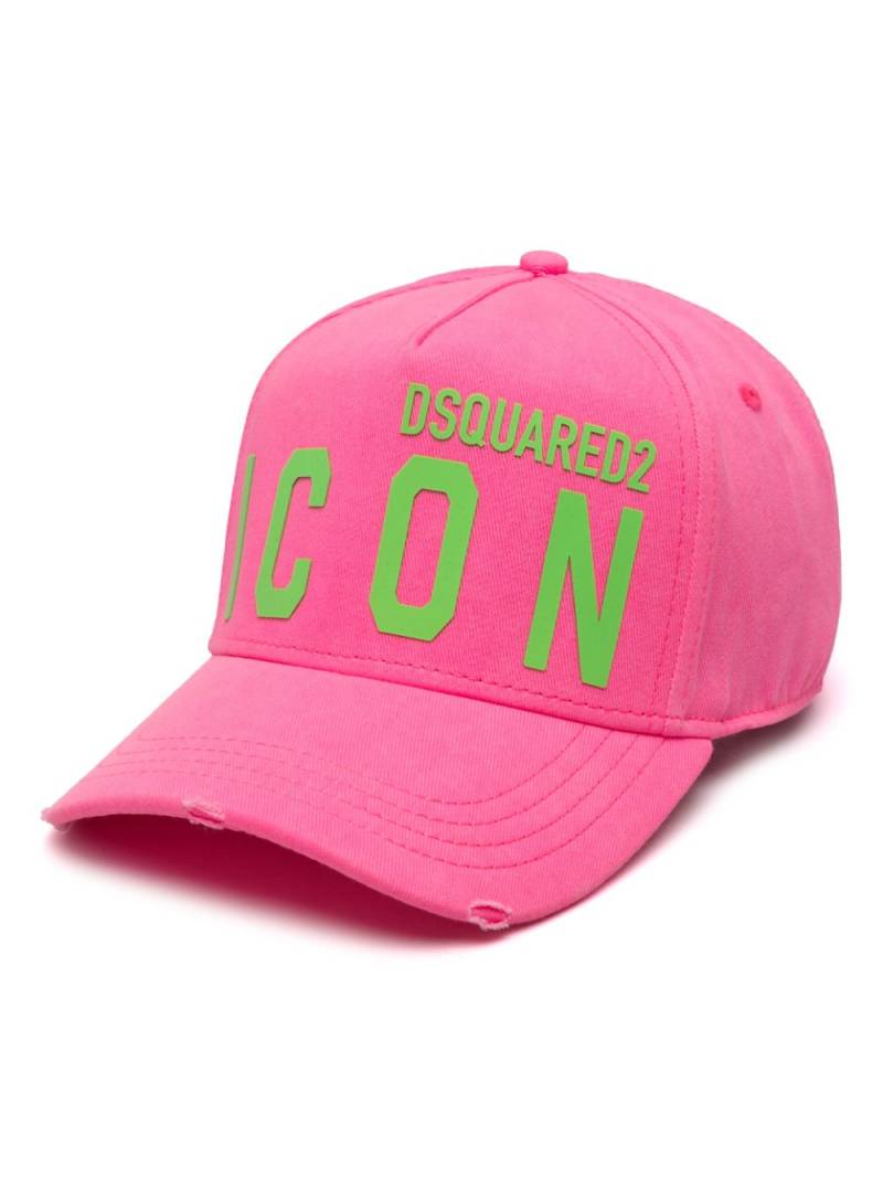 DSQUARED2 Icon cotton baseball cap - Pink von DSQUARED2